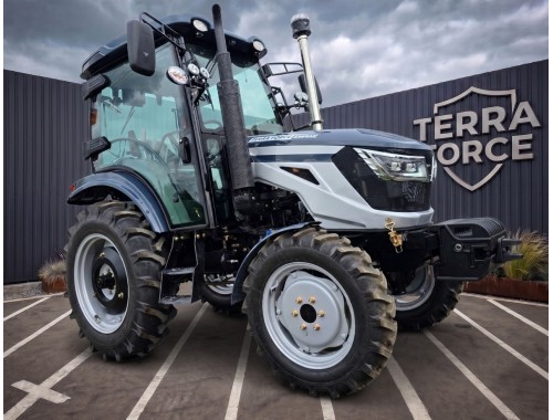 Трактор TERRA FORCE 5504XC із великою кабіною, 50 к.с, повний привід 4х4, Євронавіска, широкі шини, Андроїд планшет